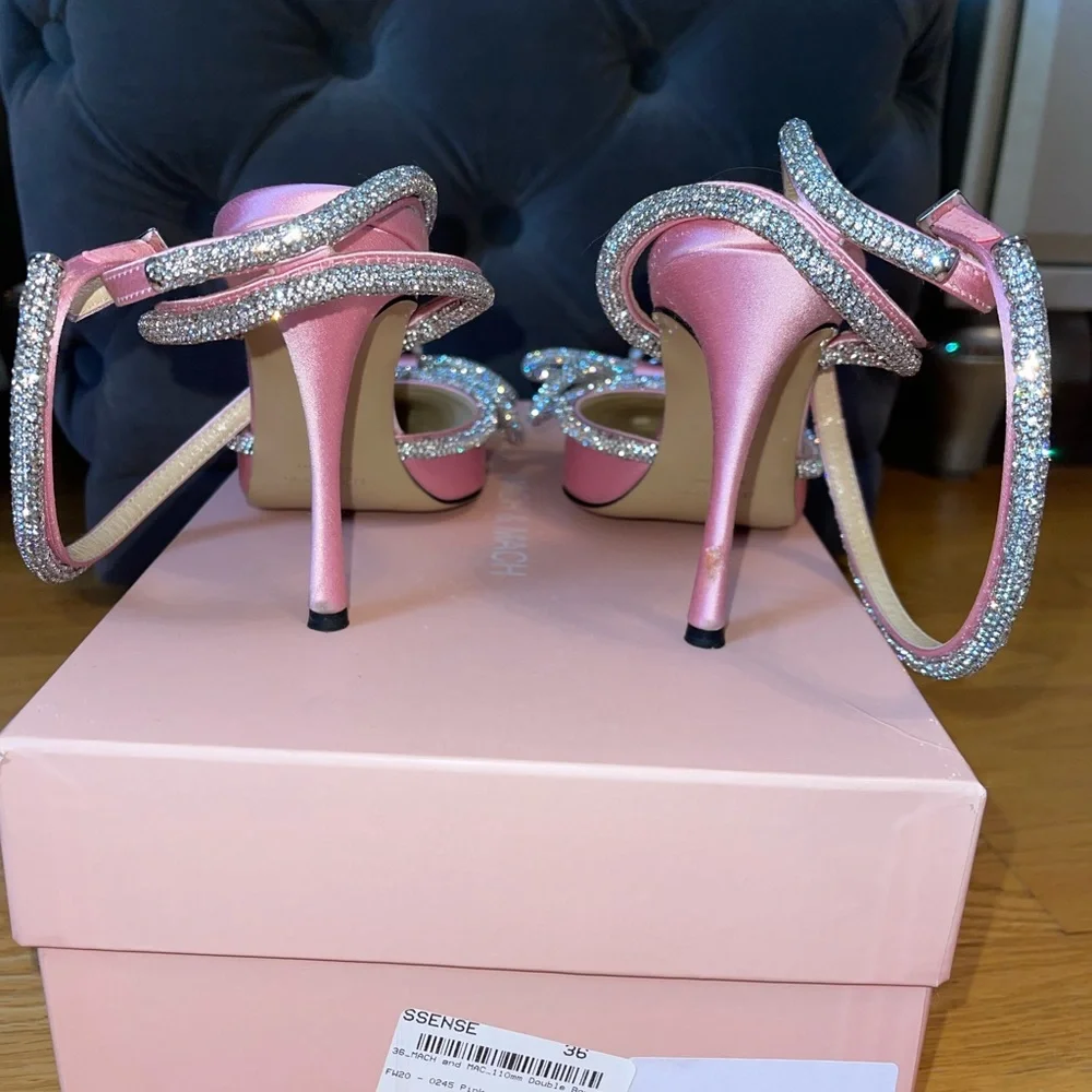 Authentic Mach & Mach pink heels - Picture 6 of 13
